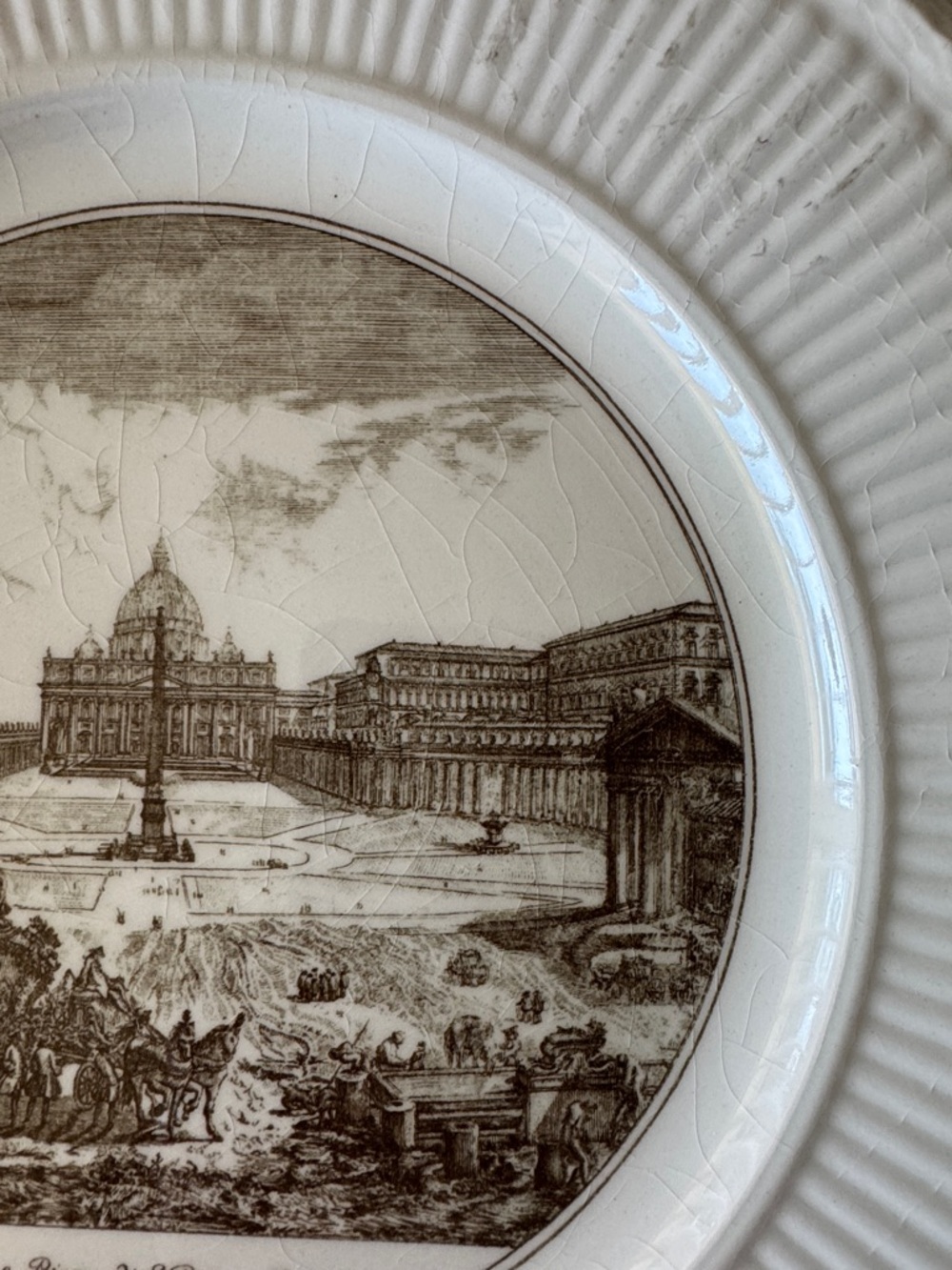 Vintage Wedgwood Rome Plate – Piazza di San Pietro Vatican - Picture 10 of 10